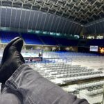 Jeffrey Cobb Instagram - Tonight, the United Empire continues our reign of domination in Aomori! But now I’m chilling in my badass @thursdayboots before I dish out some Suplexes! #JeffCobb #UnitedEmpire #AssKickingBoots #thursdayboots #Japan #NJPW #SPLX 新青森県総合運動公園