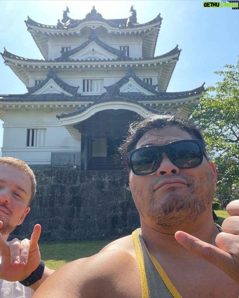 Jeffrey Cobb Instagram - How it started vs how it ended! Trying to find some new and cool things in new cities I am fortunate to go to! I had to spend it with that firecracker kid but it was aight! #JeffCobb #PandaCobb #FirecrackerKid #NJPW #SPLX #TourOfTheCity Uwajima, Ehime
