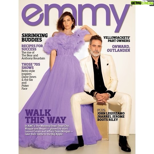 Jeffrey Dean Morgan Instagram - We were so honored to do this cover for #EmmyMagazine thank you. Go to @televisionacad to read the full story. Tribeca tonight, the world this Sunday. Love all y’all, (most anyway) and so appreciate the support. Big love, xojd @laurencohan Story: Jennifer Vineyard Photography: @MikeRuizone Styling: @dolly.lanvin @amcthewalkingdead #DeadCity