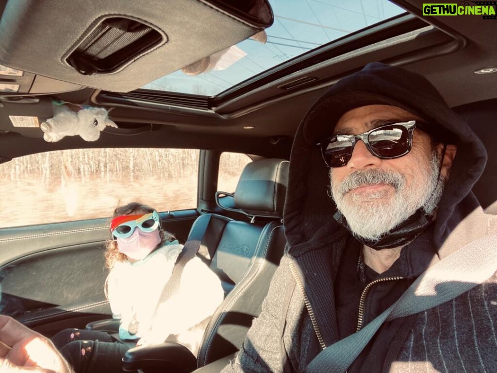 Jeffrey Dean Morgan Instagram - “Take me home to the place I belong, George Virginia, mountain mama, take me home…”Adventuring with my gal. Xojd&george