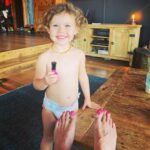 Jeffrey Dean Morgan Instagram - Well hell. I’m the luckiest fella in all the land! Morning coffee and a pedicure. George Virginia... Dada loves you.