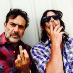 Jeffrey Dean Morgan Instagram - Saw @bigbaldhead shared a photo... figured I’d do some diggin on account of twd back tonight. Man... The adventures we’ve shared over the years, some of the greatest of my life....these pics from our rides, and travels, from Georgia to damn near every corner of this planet... last thing, a video from Madrid....a fan meet and greet... that got a touch bigger than anticipated. Thru good and bad... work, and life... brothers always. Big love. Hope y’all enjoy the show tonight. Good to be back. @amcthewalkingdead