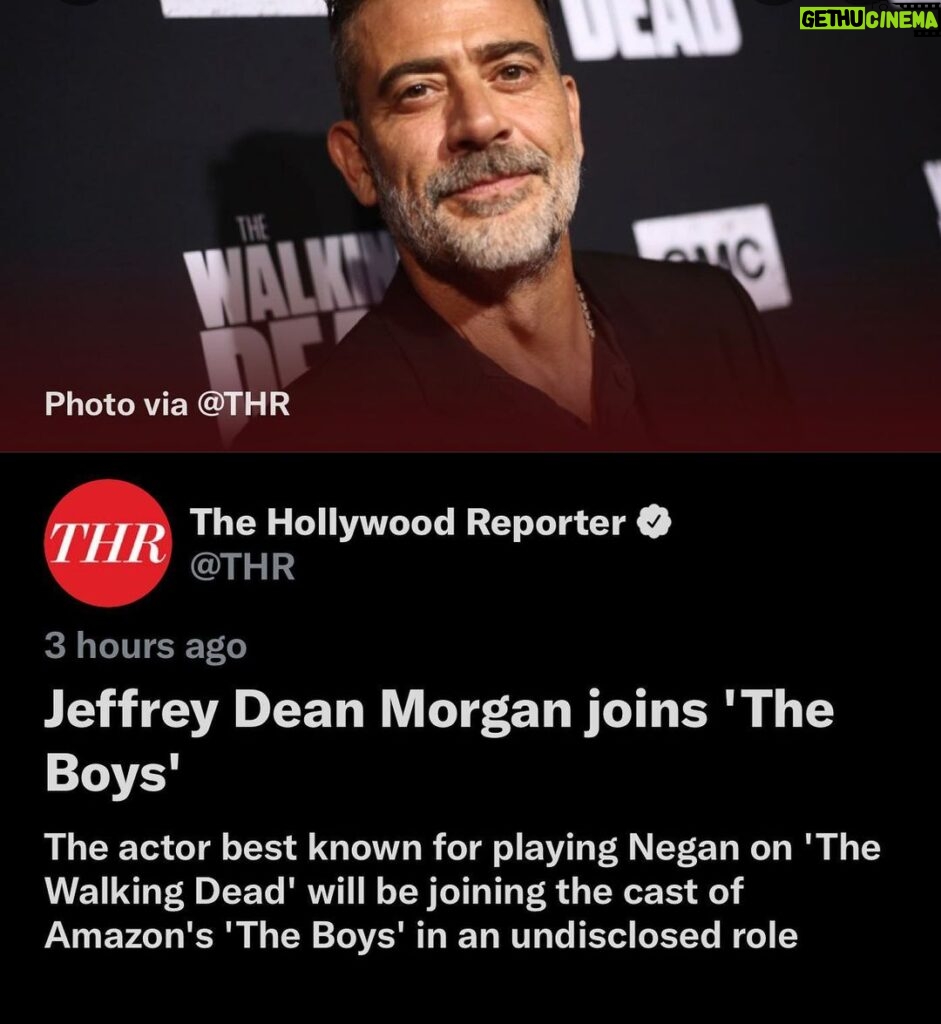 Jeffrey Dean Morgan Instagram - Fuckin hell! @theboystv bring this shit on!