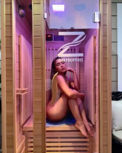 Jelai Andres Instagram - Has anyone seen me chill? 🧖‍♀️ Do not disturb ⛔️😉 #SaunaandChill