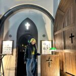 Jelai Andres Instagram - Chruch themed bar in Shibuya Tokyo. 🥂⛪️ (swipe left) Watch the vlog on my yt channel