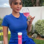 Jelai Andres Instagram – Cheers!!! 🍹

Glow up and boost your immunity w Shirosan 💙