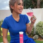 Jelai Andres Instagram – Cheers!!! 🍹

Glow up and boost your immunity w Shirosan 💙