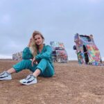 Jenna Boyd Instagram - 416 miles to go 🖤 Cadillac Ranch