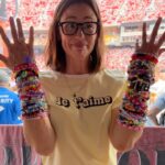 Jennifer Garner Instagram - @gracieabrams and @taylorswift: a match made in heaven. 👯‍♀️ We swooned for you, Gracie! And our minds are still blown by the generosity of spirit, ferocity and stamina of Taylor Swift. Shout out to @whereismuna, to everyone who stopped by to bring a bracelet and say hello, to stealing a couple of hours with my bestie Laura, to Kansas City for your warmth and enthusiasm and—to us for lucking into the unofficial release party of both Speak Now (Taylor’s Version) and the music video for “I Can See You”, directed by TSwift and impeccably performed by @taylorlautner, @joeyking and @helloimpresleycash. Epic night. ✨💜 Arrowhead Stadium
