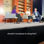 Jennifer Garner Instagram - @wsj Global Food Forum in Chicago with @jforaker11 —😃😃. We had an awesome conversation with Kim Last about @onceuponafarm’s mission, farming, what we owe our kids, and the fun in disrupting for good. Thank you to #TheWallStreetJournal and to the audience—local and global. We were honored to represent the #OnceUponAFarm team and grateful to be included. 🍌🍎🥬 Chicago, Illinois