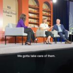 Jennifer Garner Instagram - @wsj Global Food Forum in Chicago with @jforaker11 —😃😃. We had an awesome conversation with Kim Last about @onceuponafarm’s mission, farming, what we owe our kids, and the fun in disrupting for good. Thank you to #TheWallStreetJournal and to the audience—local and global. We were honored to represent the #OnceUponAFarm team and grateful to be included. 🍌🍎🥬 Chicago, Illinois