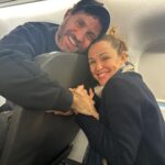 Jennifer Garner Instagram - When you board a plane and your seat mate is your movie husband. ♥️ @edgarramirez25