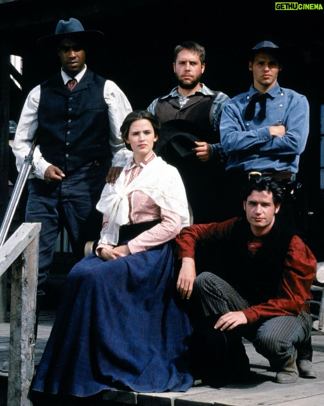 Jennifer Garner Instagram - My baby career at age 24 could be summed up as Olde Timey and Amish. . Rose Hill (1997), Dead Man’s Walk (1996), Harvest of Fire (1996), Washington Squre (1997)