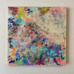Jennifer Lindberg Instagram - “EVERYTHING” 24x24 acrylic on canvas 💕💕💕💕💕