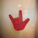 Jennifer Robertson Instagram - Shooting another season of Ginny and Georgia meant I got to spend another season with Chris Kenopic (Clint) and our amazing ASL team. Thank you for your endless patience helping me learn my lines, and thanks for all the laughter and fun on set. This magnet has a permanent place on my fridge. ❤️ #ginnyandgeorgia