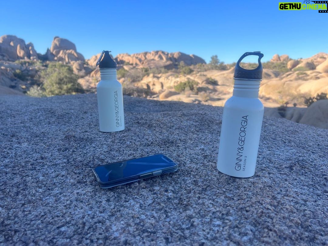 Jennifer Robertson Instagram - Georgia and Ellen went to Joshua Tree. They climbed big rocks, were chased by thirsty bees, and YES, they drank a lot of wine. 😉