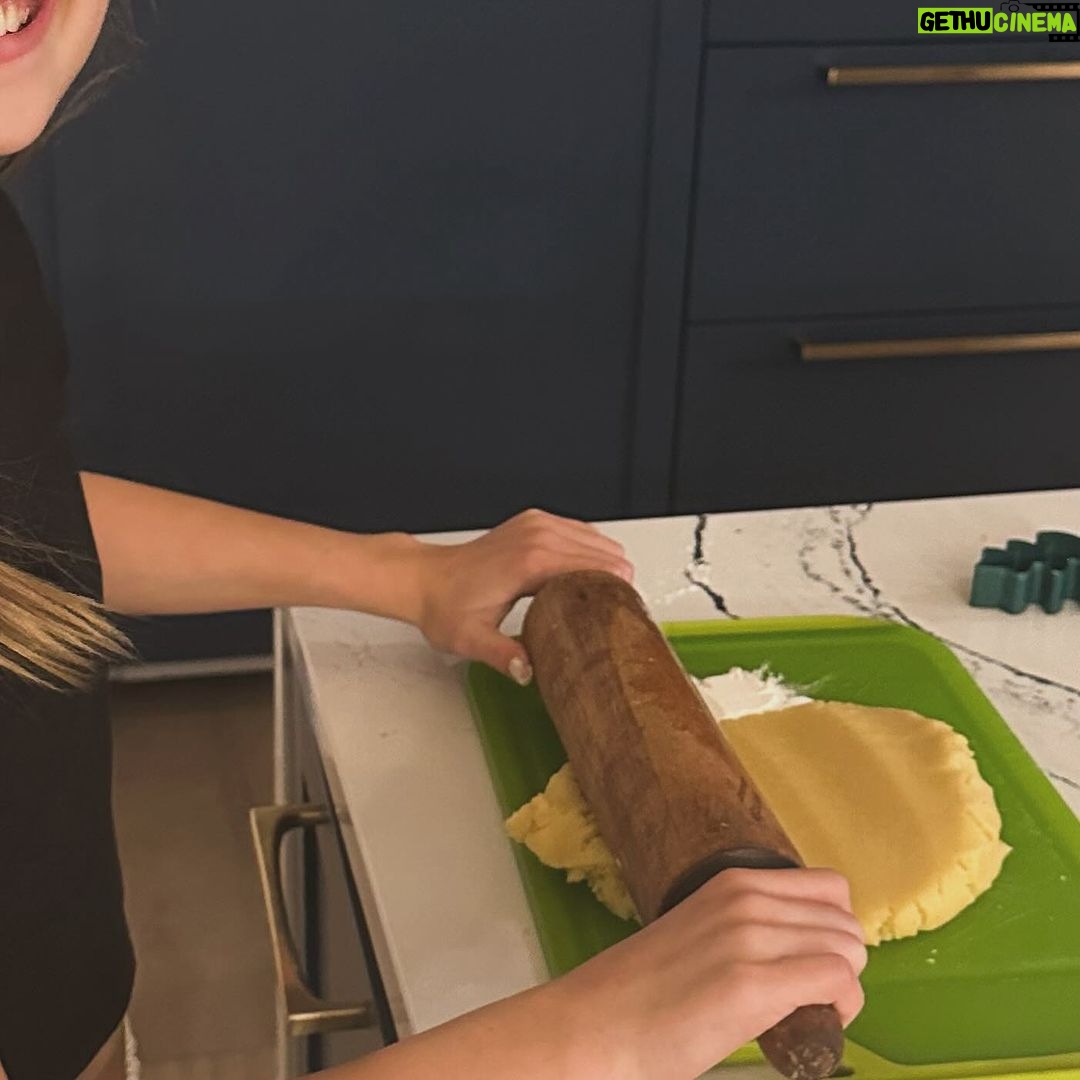 Jennifer Walcott Instagram - Remembering my great grandmother every time I use her old rolling pin. It's really old and doesn't roll as well as new ones, but it means a lot to us. It's special because it reminds us of her. π #FamilyHeirloom #sugarcookies #Memories