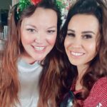 Jennifer Walcott Instagram - Thank you, Ilaria , for organizing this amazing event! 🌹 I’m excited to add ‘florist’ to my résumé. 🌷Thank you to the @theazflowergarage for supplying us with the most beautiful flowers and expert advice on arranging them. 🌼 My Christmas table is going to look absolutely stunning with this piece! 🎄✨