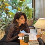 Jennifer Winget Instagram – Coffee, scripts and a sprinkle of cuteness – my recipe for a productive day!☕️📄✔️