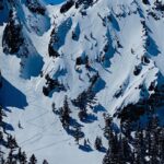 Jeremy Jones Instagram – I splitboard because…
We rode some spicier lines earlier in the day that rarely fill in but this is the line that still holds the most space in my mind. Especially the toe turn on the wave half way down. 
@forrestshearer track is the lookers right one.

#trackedtuesday 
#ihearthovercrafting 
#pistachiopower