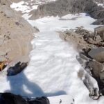 Jeremy Jones Instagram - Current state of the Sierra snowpack courtesy of @buckwheatboarder. #jonesridereport #jonessolution @sierranevada High Sierra Mountains