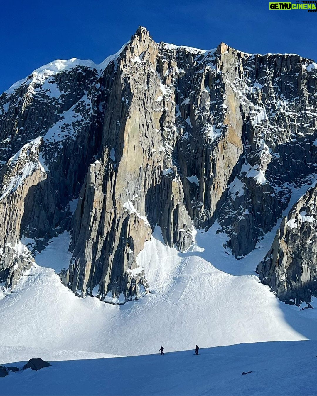 Jeremy Jones Instagram - #mindsurfmonday We were on our way to ride a beautiful face with perfect corn but it was this rock climb that I couldn’t stop looking at. Climbing is something I have done a little bit for a long time in the summers and has certainly upped my shralpinism game. Might have to go back with @highcamp.us and give this thing a go at some point? @sierranevada