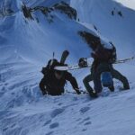 Jeremy Jones Instagram - Some Austrian shralpinism with @mitch_toelderer @bibitp and @ruairi_collins. So many vivid memories from spending time with Mitch and Bibi shooting #jjonesfurther in these mountains over 10 years ago. #jonesmindexpandersplit #jonesbackpacks @karakorambc