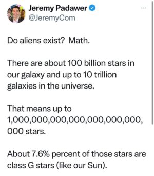 Jeremy Padawer Instagram - What do you think?  Are we alone in the universe?