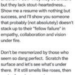 Jeremy Padawer Instagram - Let me summarize for anyone who doesn’t want to read this…. Failure + Resilience = Experience, Fortitude, Empathy, Learnings and Greater Success.