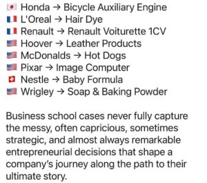 Jeremy Padawer Instagram - And almost every single one of these brands was created in the last 100 years.  Practically every brand you see is less than 50 years old.  Why not you?  And if not you, why not instill a sense that anything is possible with hard work, diligence and resilience to your children?!

Bottom line - the next multi billion unit selling company will be created practically every single year…! ❤️