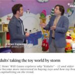 Jeremy Padawer Instagram – More than 25% of all toy sales are for adult collectors and adults that play!  Over $9 billion in 2023.  It’s not just ok for an adult to play – it’s COOL! 

Was great to meet with @willganss at NY Toy Fair as part of their @abcnewslive prime segment.