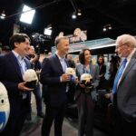 Jeremy Padawer Instagram – Watching Charlie Munger eat an entire box of See’s Peanut Brittle at the 2023 annual Berkshire Hathaway meeting, while also masterfully answering questions for almost 6 hours, will remain one of the highlights of my professional career.

When we asked Mrs. Buffett if she’d like a Warren Buffett and Charlie Munger limited edition Squishmallows, she responded – “I’ll take Charlie.”

We exclaimed, “Why, just Charlie?!”

She replied, “I see Warren every single day. Every day. I’ll take a Charlie.” ❤️

We all honestly believed that we had at least a few more annual meetings ahead to enjoy the folksy brilliance of the Buffett Munger combination… perhaps the greatest business team of all time.

Photo #1 – Charlie Munger after many hours of Q&A enjoying his peanut brittle.

Photo #2 – judd zebersky, Laura Zebersky, myself, and other @jazwares team members enjoying a conversation with Warren Buffett while handing over some Warren and Charlie limited edition Berkshire Hathaway 2023 annual meeting @squishmallows 

At 99.5 years old, Charlie Munger sat in front of a live audience of 40,000 with so much life… a life filled with purpose… a life well lived.