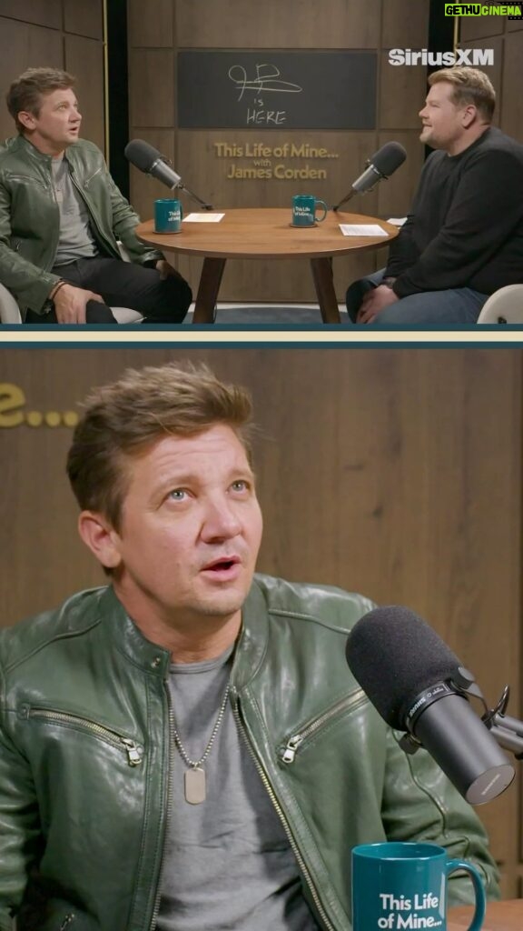 Jeremy Renner Instagram - Coming face-to-face with his demise confirmed @jeremyrenner lives without fear. Listen to his unbelievable tale and road to recovery in our series premiere episode on @siriusxm. Link in bio.