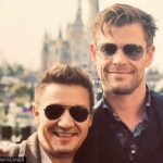 Jeremy Renner Instagram – Happy Birthday my brother. We wish you the best day, filled with love and blessings …. And a few 🍻!! Love ya ! @chrishemsworth #a6