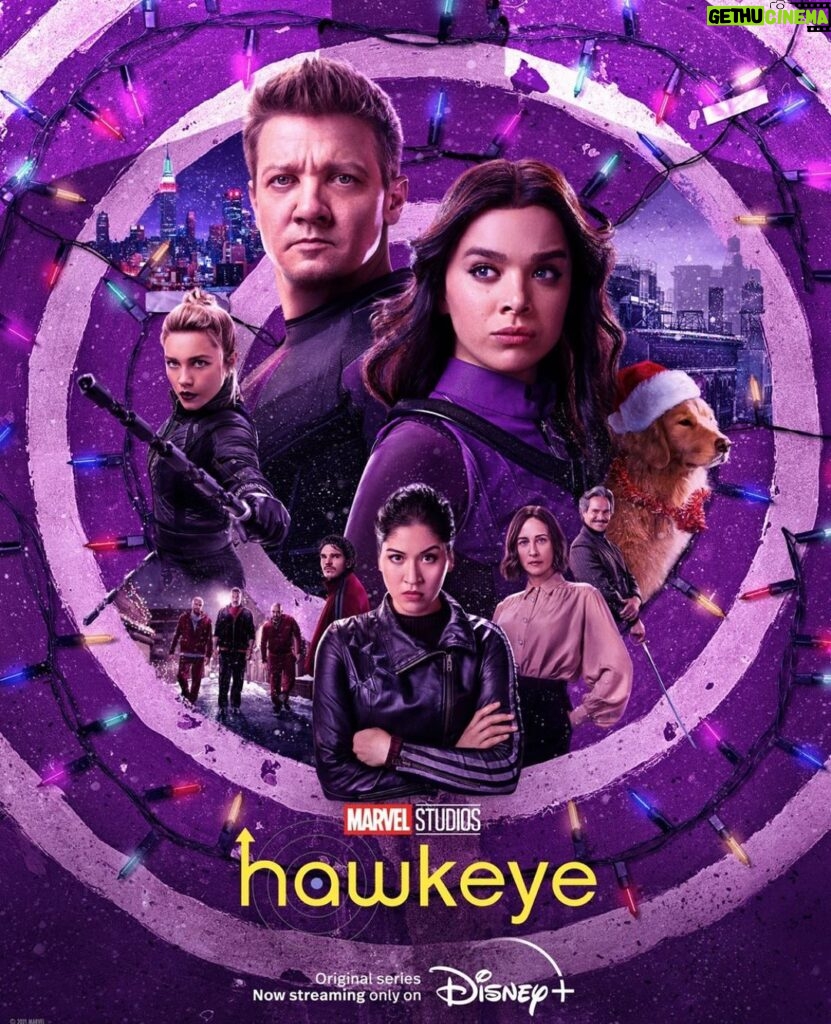 Jeremy Renner Instagram - Season Finale of Hawkeye !! I am so proud of this cast and crew ! Congrats everyone and Merry Christmas to you all… Are you ready ? #🏹 @marvel @disneyplus