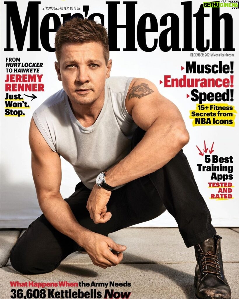 Jeremy Renner Instagram - Thank you all @menshealthmag @turelillegraven for a fun photoshoot !!!