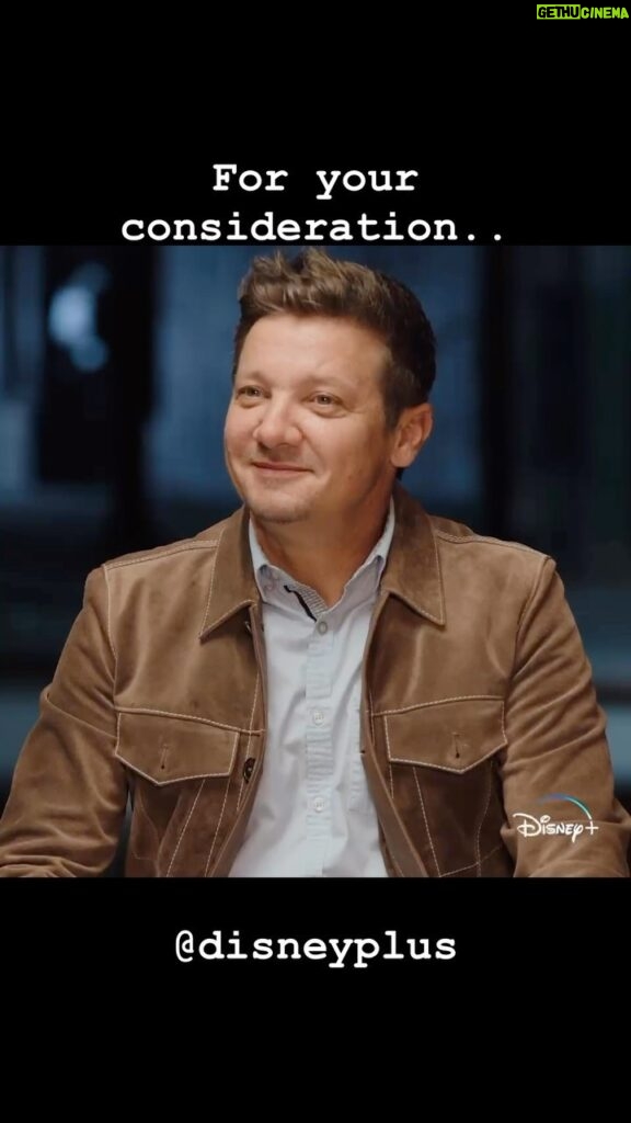 Jeremy Renner Instagram - #foryourconsideration What critics are calling “feel good show”, “inspirational”, “infectiously charming” Rennervations @disneyplus available to stream now.