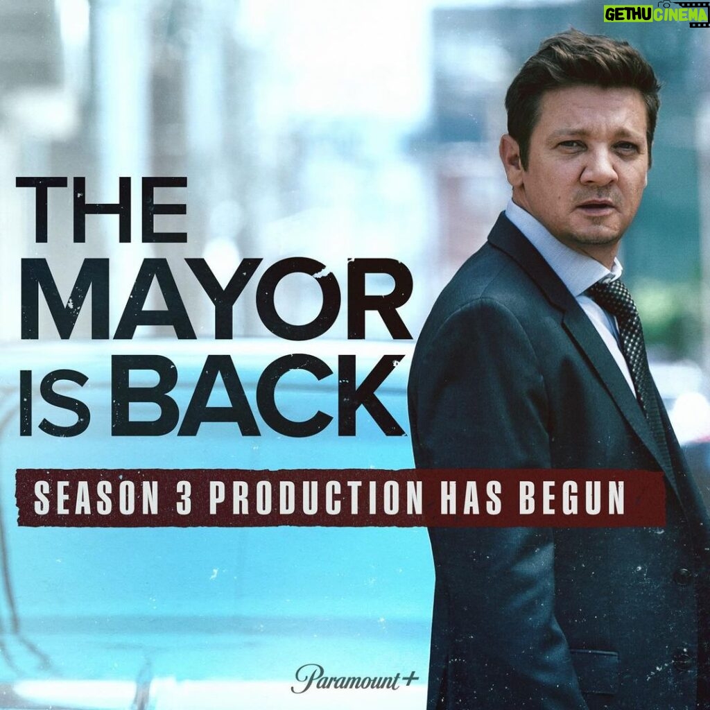 Jeremy Renner Instagram - Back in action. #MayorOfKingstown season 3 has started production! #ParamountPlus