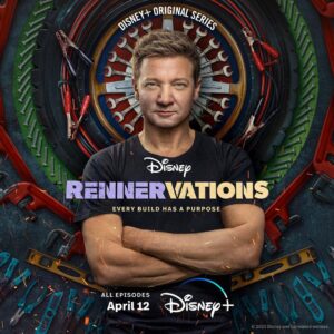 Jeremy Renner Instagram - Announcement …
Proud to say that my new show “RENNERVATIONS”, will be available to stream @disneyplus next month APRIL 12th !!! Are you ready ????