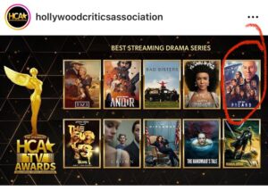 Jeri Ryan Instagram - What an honor…!
Thank you for the nomination @hollywoodcriticsassociation, and congrats to @terrymatalas, @brentjspiner, @sirpatstew , and EVERYONE involved in Season 3 of #Picard! 🖖🏼 #startrekpicard