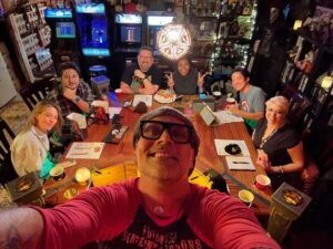 Jeri Ryan Instagram - @tstashwick had a bunch of our Picard peeps over for my first ever D&D adventure last night. And let me tell you, that nerd goes ALL IN. Multiple fog machines, custom table, voice-changing microphone…ALL THE THINGS. Thank you, Todd, for creating such an incredible experience, and for being so patient with a reluctant newbie! @terrymatalas @silviknight @micaburton @cwmonfette @mattokumura