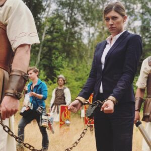 Jes Macallan Instagram - In the midst of organizing some exciting travel to reunite with some Legends fam, I received the news that our beloved little @cw_legendsoftomorrow was finished. I hate goodbyes and I certainly can’t find the words to express what this show has meant to me and so many others… so I won’t try to find words. Instead, here are the first pics in my camera roll I ever took on set… and the last. Thank you to all involved… what a ride. 2017-2022… I will cherish those memories forever. Legends never die. 💙💙💙