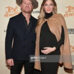 Jes Macallan Instagram - The three of us had night out celebrating all the things. We got out for date night while the teenagers held the house down. I found a quick outfit in the closet and did my hair and makeup in record time somehow with no stress, and I was the calmest I’ve ever been, standing next to the man I love, with our tiny human hangin out in my belly. I am currently feeling like a queen, and I’m overwhelmed with gratitude and awe and excitement for our continuing adventure together. I love you forever @mrnicbishop and you are amazing (as you always are) in this film. Oh yeah… make sure you go see @jesusrevolutionmovie in theaters everywhere February 24th! TCL Chinese Theatres