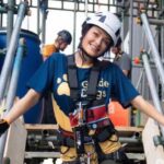 Jess Impiazzi Instagram - We did it folks! Still can’t believe it! Yesterday we had to climb 42 levels of the Cheesegrater building in London (a real thigh burner) and then abseil down the building! I hate heights with a passion so I was shocked they got me to willingly go over the edge! You can see how heigh we were from this photo!!! All this to help raise money for @guidedogsuk the charity that have helped my mum incredibly since loosing her eyesight! If you would like to sponsor us the link is on my stories now and we would love to hit our target! Thanks to everyone who has sponsored us so far we really appreciate it! And sending lots of love to everyone 🐾💖🦋 London, United Kingdom