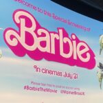 Jess Impiazzi Instagram - Hi Barbie 🎀 Loved the #Barbie movie 🍿 was fun and silly but also profound and definitely shed some tears! @americaferrera pulled them out of me with some truths to her monologue! 💪🏼💖🎀 Bravo to the awesome cast and crew (and I wanna go live in Barbie Land!) @runraggeduk @warnerbrosuk #barbiethemovie 💖