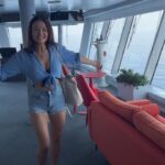 Jess Impiazzi Instagram – Today was a day at sea 🌊 aboard the @virginvoyages and I was super lucky and got to visit the captains bridge – I learnt all about the workings of the ship anddddd saw dolphins (swipe to the end) 🐬🌊🤩🥰 Virgin Voyages