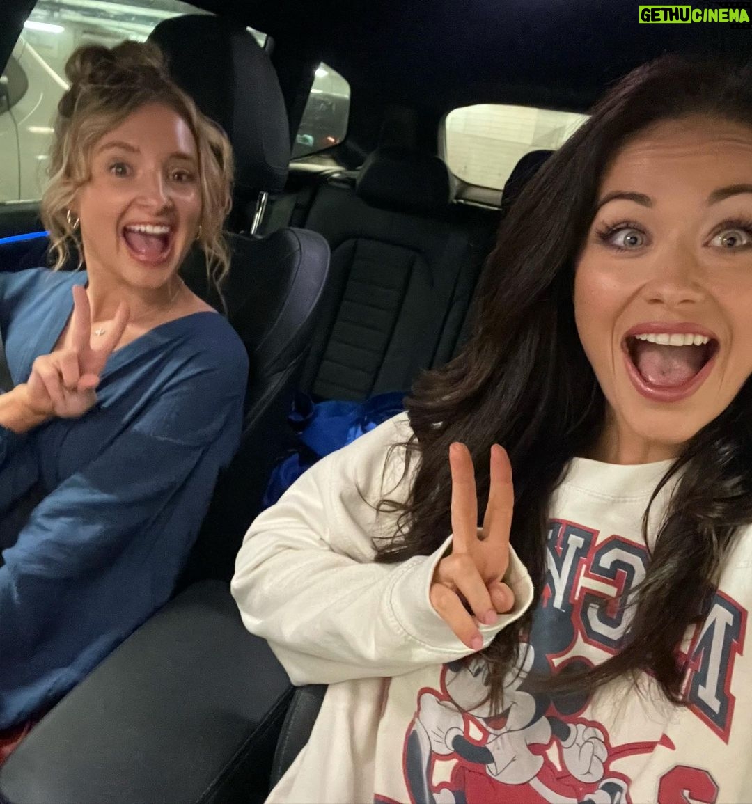 Jess Impiazzi Instagram - β€οΈ last night me and my lovely @kayleigh_px got to watch @newsies the musical and it was fabulous! Itβs so wonderful going back to the theatre π I always get goosebumps when I see the cast perform with such passion and it takes me back to the happiest time of my life when I was at the Italia Conti academy of theatre arts. I feel that passion shine through and I feel it within me! Bravo to the cast and crew for such a wonderful performance! ππΌπ The last pic shows me in my element, a quick outfit change for a comfy drive home ππ₯°π
