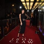 Jess Impiazzi Instagram - The Iron Claw out in cinemas 9th Feb. What a film! 🎥 ❤️‍🩹❤️💪🏼 @lionsgateuk Dress is @boohoo ❤️