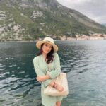 Jess Impiazzi Instagram - Today we docked our @virginvoyages in Kotor, Montenegro 🇲🇪 and we all went on speedboat, we saw the submarine tunnels and then a storm came along!! ⛈️ (I loved it) I captained the boat for a while and drove us out of danger 😂⚓️🧜🏼‍♀️🌊 #captainjess #montenegro #virginvoyages @trendingtravel