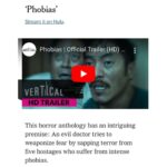 Jess Varley Instagram – Thank you @erikp57 @nytimes for highlighting our film!! Phobias is streaming now on @hulu ⚡️